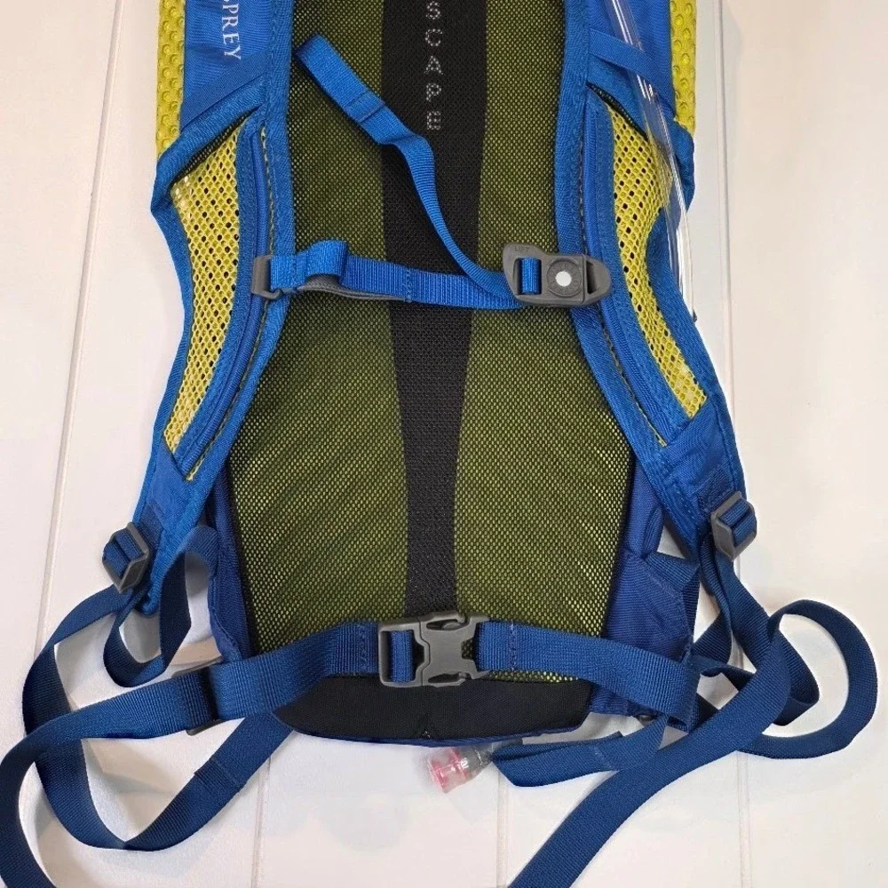 Osprey Men Siskin 8 Hydration Backpack Postal Blue 2.5L Reservoir 10005101 NWT